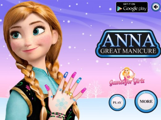 Game Anna làm móng tay