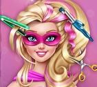 Cắt tóc cho siêu nhân Barbie