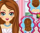choi game Làm tóc cho cô dâu Barbie