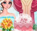 Trang trí bánh cưới Elsa