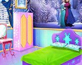 Trang trí giường cho công chúa Frozen